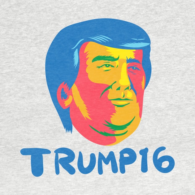 Donald Trump 2016 President Cartoon by retrovectors